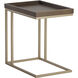 Arden 23.5 X 23.5 inch Gold / Raw Umber Side Table, C-Shaped